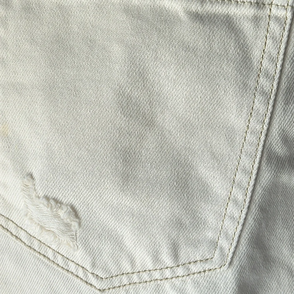 NWT We the Free by Free People Bailey Denim Skirt Size 29 Deco White